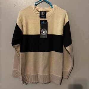 Beige and Black Sweater for boys